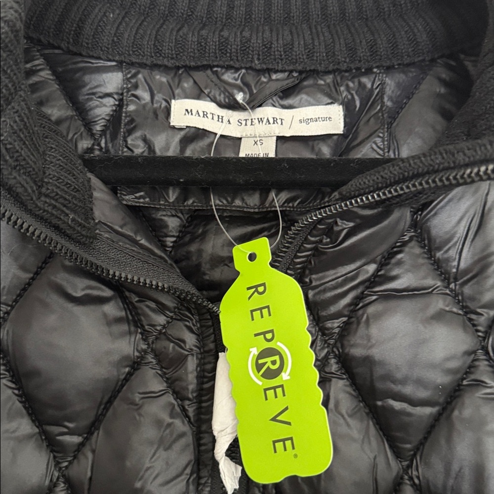 Martha Stewart Black Quilted Vest - Picture 2 of 3